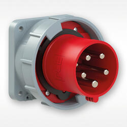 CEE-flanged plugs straight 63/125A