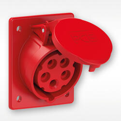 CEE-flanged sockets sloping 16/32A